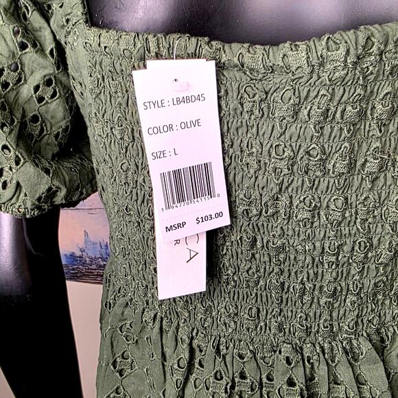 La Blance Saltwater Sands Short Sleeve Cover Up Dress Large - Picture 2 of 10